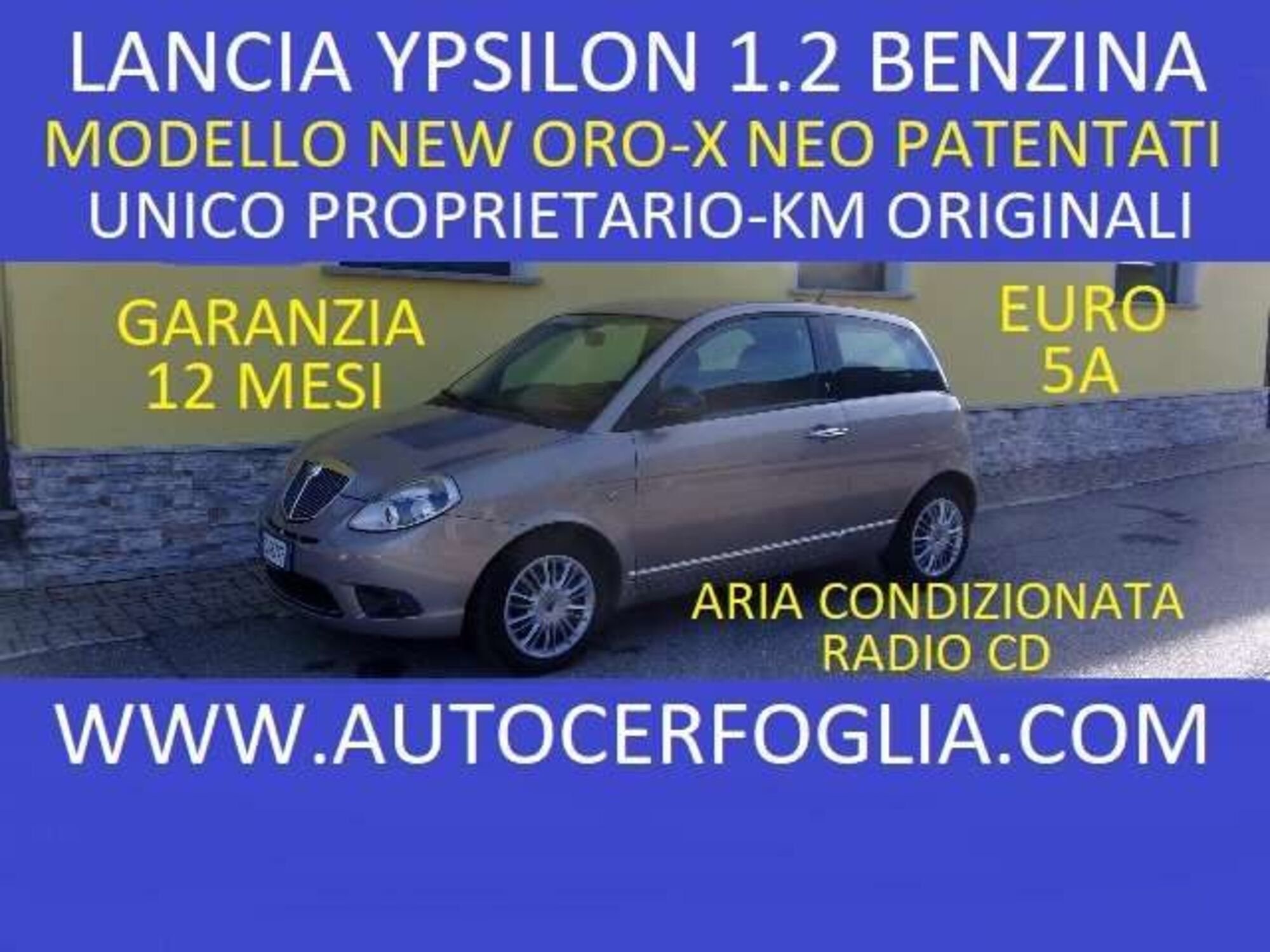 Lancia Ypsilon 1.2 69 CV New Oro