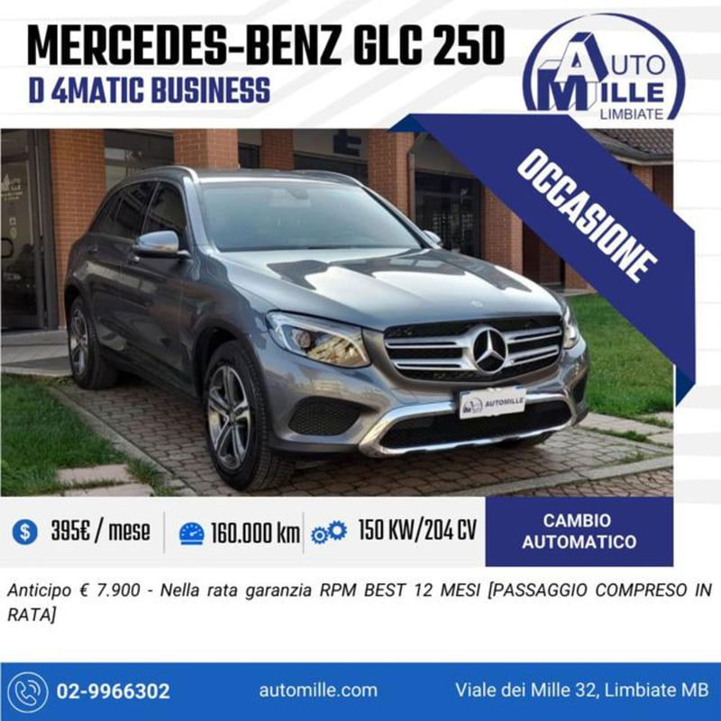 Mercedes-Benz GLC SUV 250 d 4Matic Business