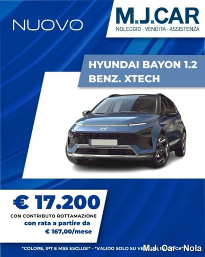 Hyundai Bayon 1.2 mpi Xtech mt nuova