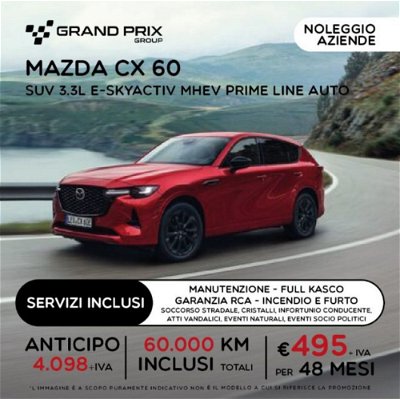 Mazda CX-60 3.3L e-Skyactiv D 200 CV M Hybrid 2WD Prime Line nuova