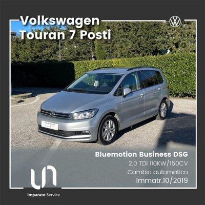 Volkswagen Touran 2.0 TDI 150 CV SCR DSG Business BlueMotion Technology my 18 usata