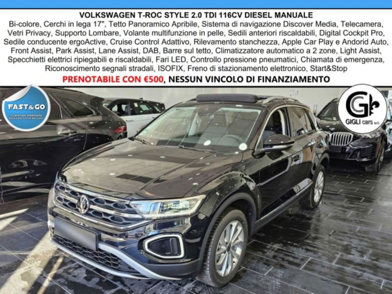 Volkswagen T-Roc 2.0 tdi Style 115cv