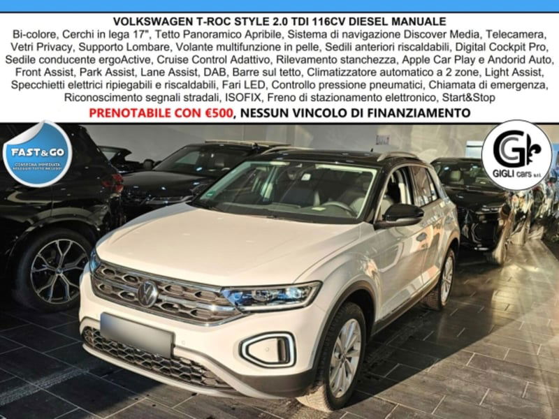 Volkswagen T-Roc 2.0 tdi Style 115cv