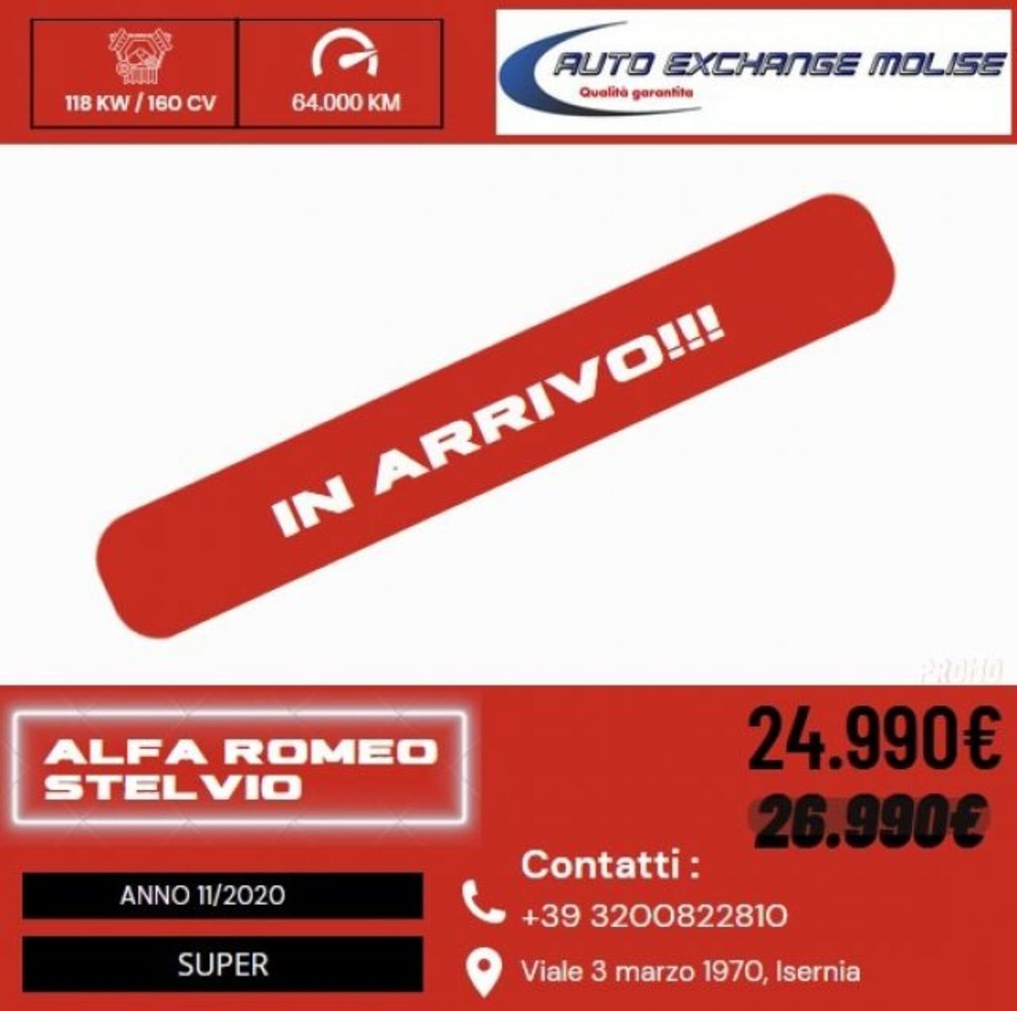 Alfa Romeo Stelvio Stelvio 2.2 Turbodiesel 160 CV AT8 RWD Super my 19