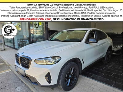 BMW X4 xdrive20d mhev 48V auto usata