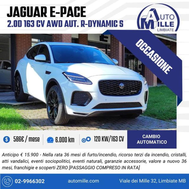 Jaguar E-Pace 2.0d i4 mhev R-Dynamic S awd 163cv auto