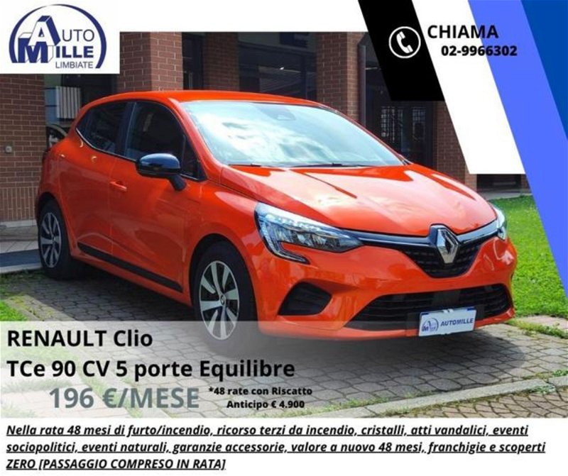 Renault Clio TCe 90 CV 5 porte Equilibre