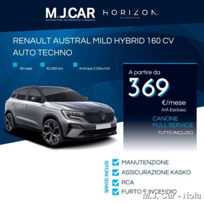 Renault Austral 1.3 mild hybrid Techno 160cv auto nuova