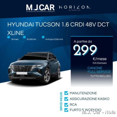 Hyundai Tucson 1.6 CRDi 136CV 48V DCT XLine nuova