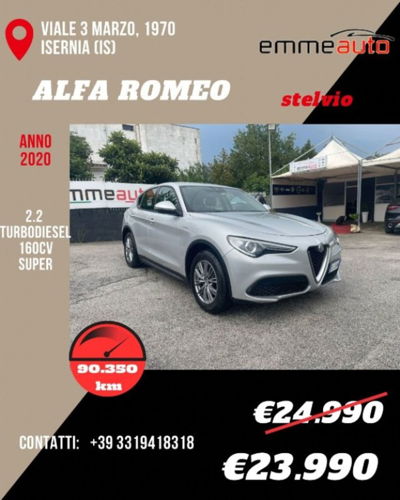 Alfa Romeo Stelvio Stelvio 2.2 Turbodiesel 160 CV AT8 RWD Super Business usata