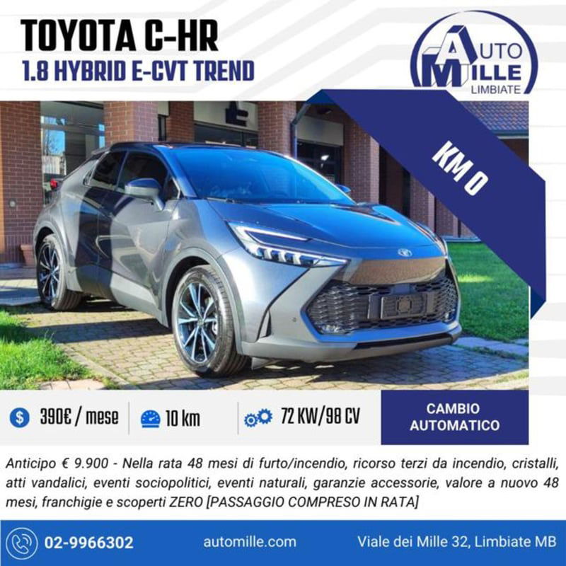 Toyota Toyota C-HR 1.8 Hybrid E-CVT Trend 