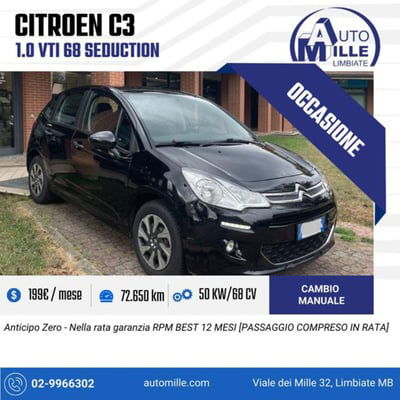 Citroen C3 1.0 VTi 68 Seduction  usata