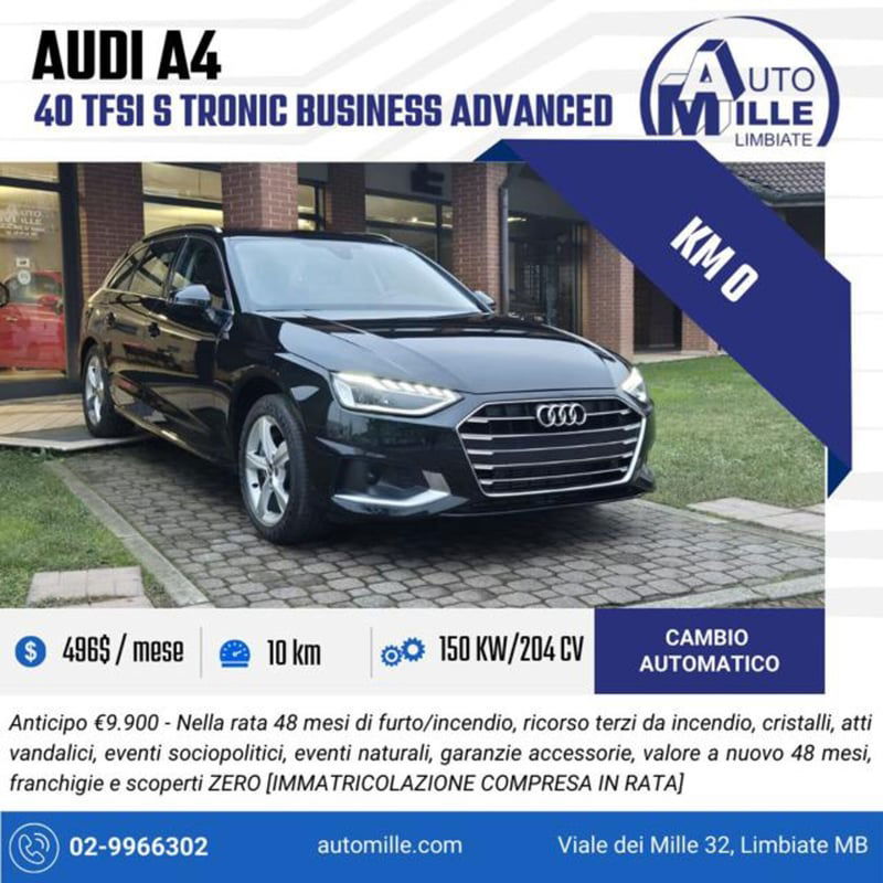 Audi A4 Avant 40 TFSI quattro S tronic Business Advanced 