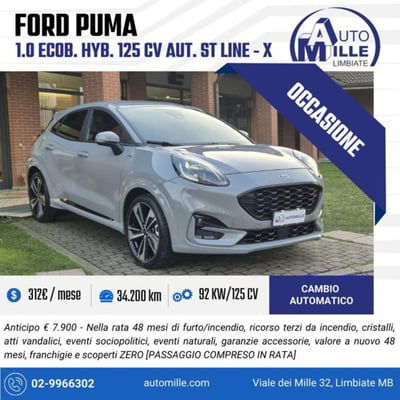 Ford Puma 1.0 EcoBoost Hybrid 125 CV S&S aut. ST-Line X  usata