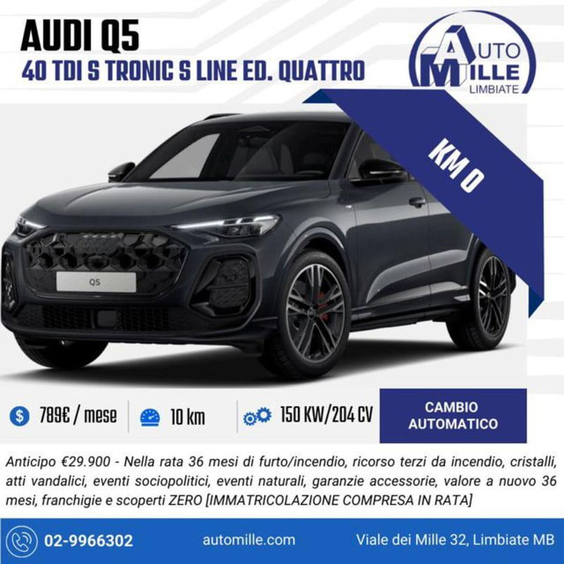 Audi Q5 40 2.0 tdi mhev 12V S line quattro s-tronic