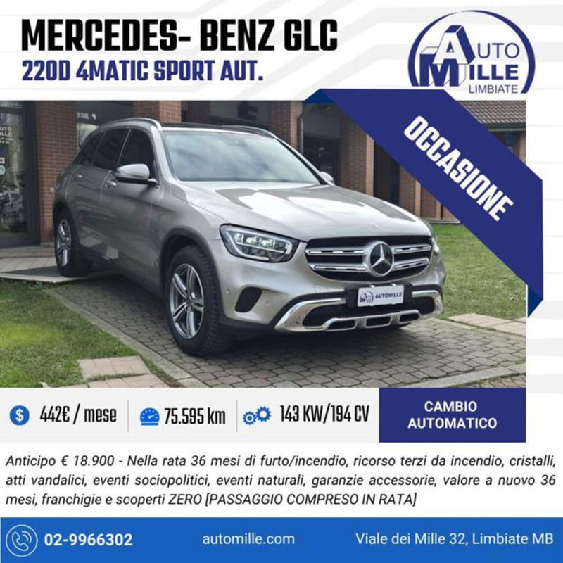 Mercedes-Benz GLC SUV 220 d 4Matic Sport 