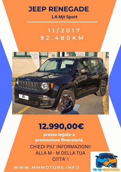 Jeep Renegade 1.6 Mjt Sport usata