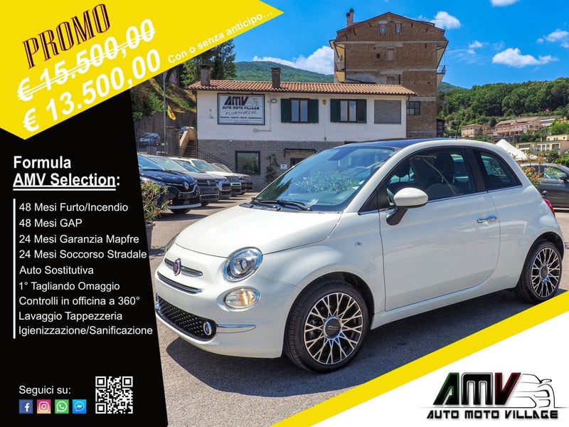 Fiat 500 1.0 Hybrid Red