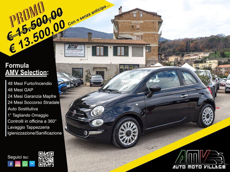 Fiat 500 1.0 Hybrid Red
