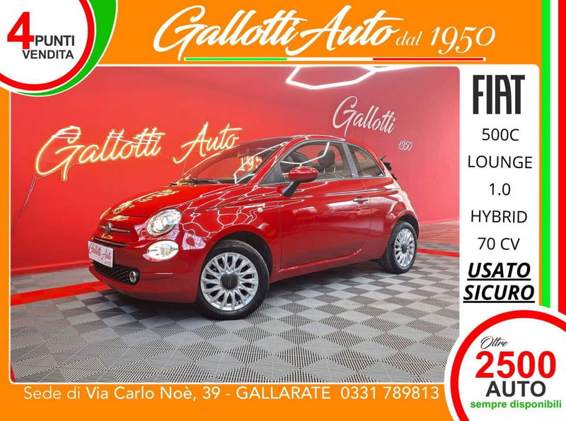 Fiat 500C Cabrio 1.0 Hybrid Red
