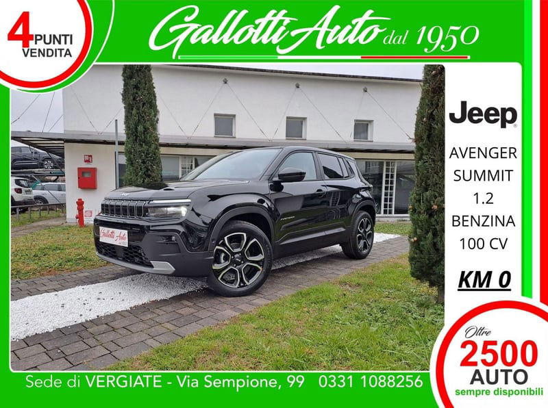 Jeep Avenger 1.2 turbo Summit fwd 100cv