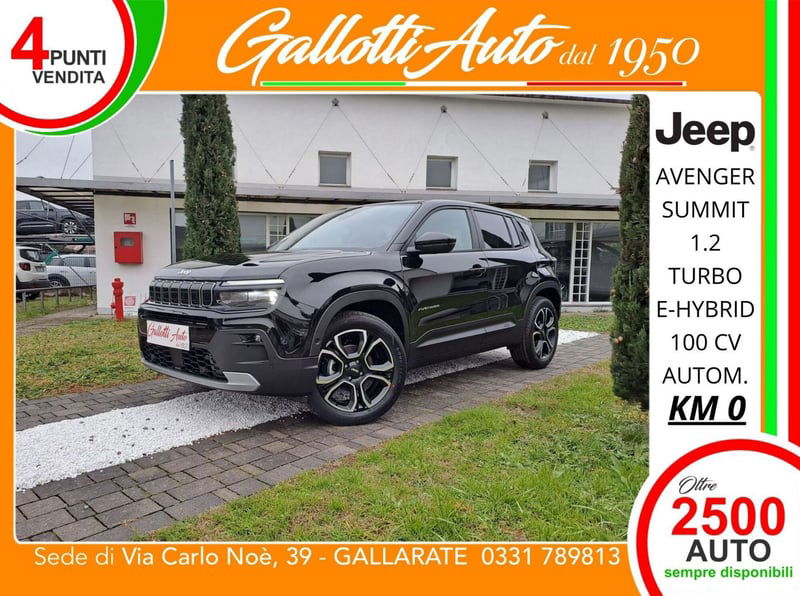 Jeep Avenger 1.2 turbo e-hybrid mhev Summit fwd 110cv edct6