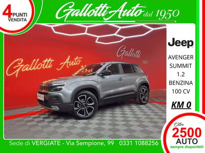 Jeep Avenger 1.2 turbo Summit fwd 100cv nuova