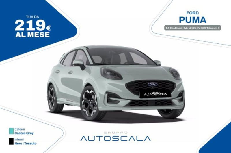 Ford Puma 1.0 EcoBoost Hybrid 125 CV S&S aut. Titanium X