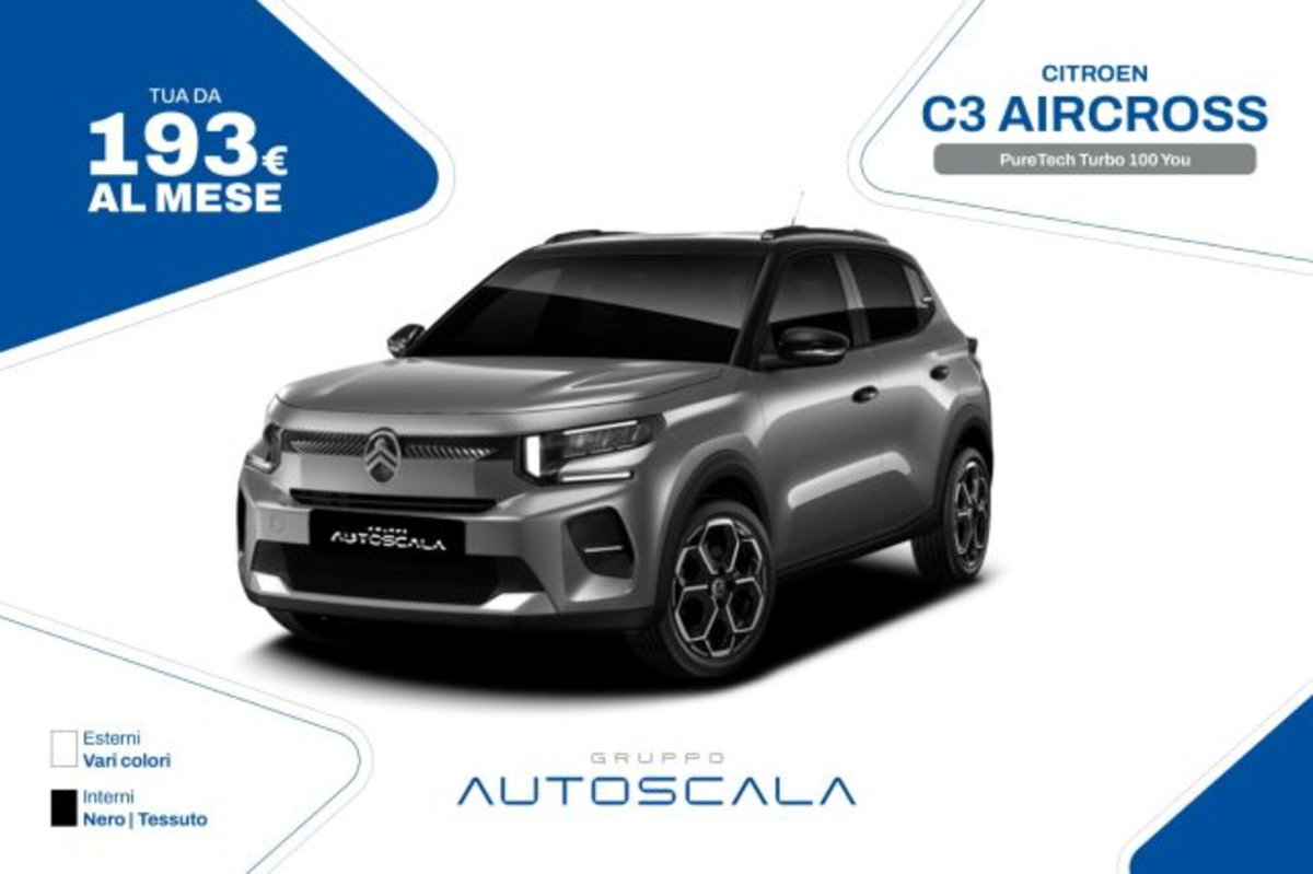 Citroen C3 Aircross 1.2 puretech turbo You 100cv