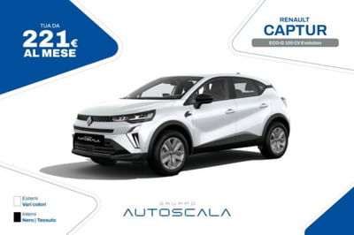 Renault Captur 1.0 eco-g Evolution 100cv nuova