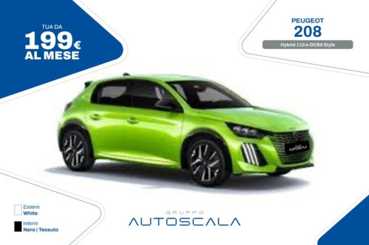 Peugeot 208 1.2 hybrid Active 100cv e-dcs 6