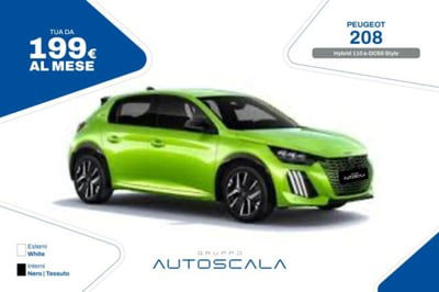 Peugeot 208 1.2 hybrid Active 100cv e-dcs 6 nuova