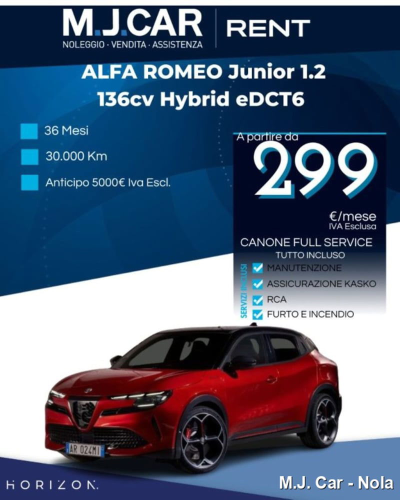 Alfa Romeo Junior 1.2 ibrida 145cv edct6