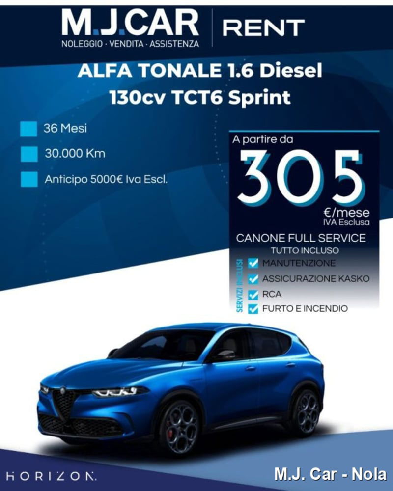 Alfa Romeo Tonale 1.6 Sprint 130cv tct6