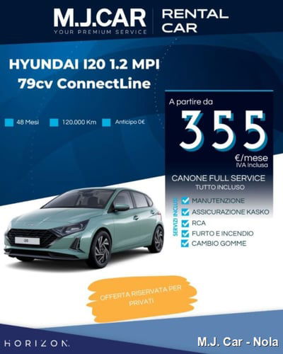Hyundai i20 1.2 MPI MT ConnectLine nuova
