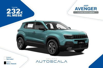 Jeep Avenger 1.2 turbo Longitude fwd 100cv nuova