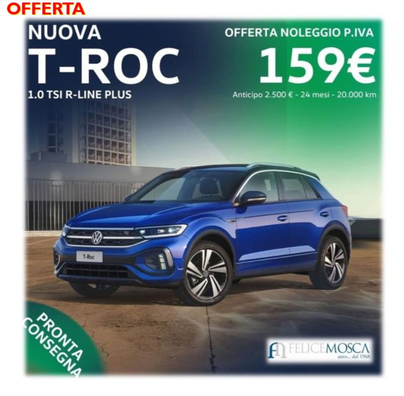 Volkswagen T-Roc 1.0 tsi R-Line 115cv