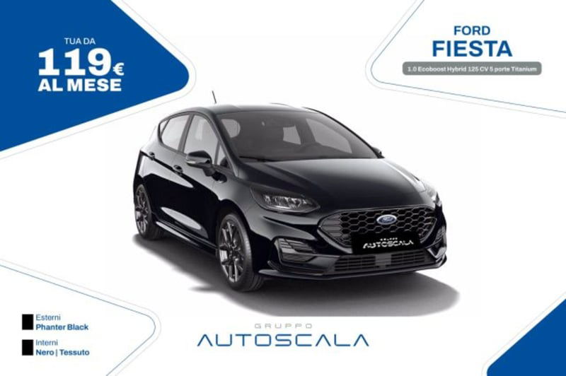 Ford Fiesta 1.0 Ecoboost Hybrid 125 CV 5 porte Titanium