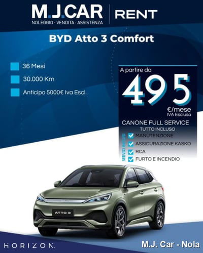 Byd Atto 3 60,48 kWh Comfort nuova