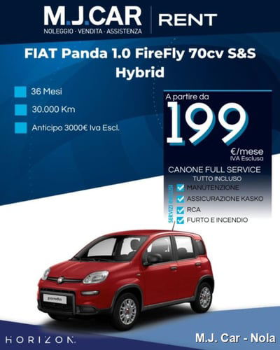 Fiat Panda 1.0 firefly hybrid s&s 70cv 5p.ti