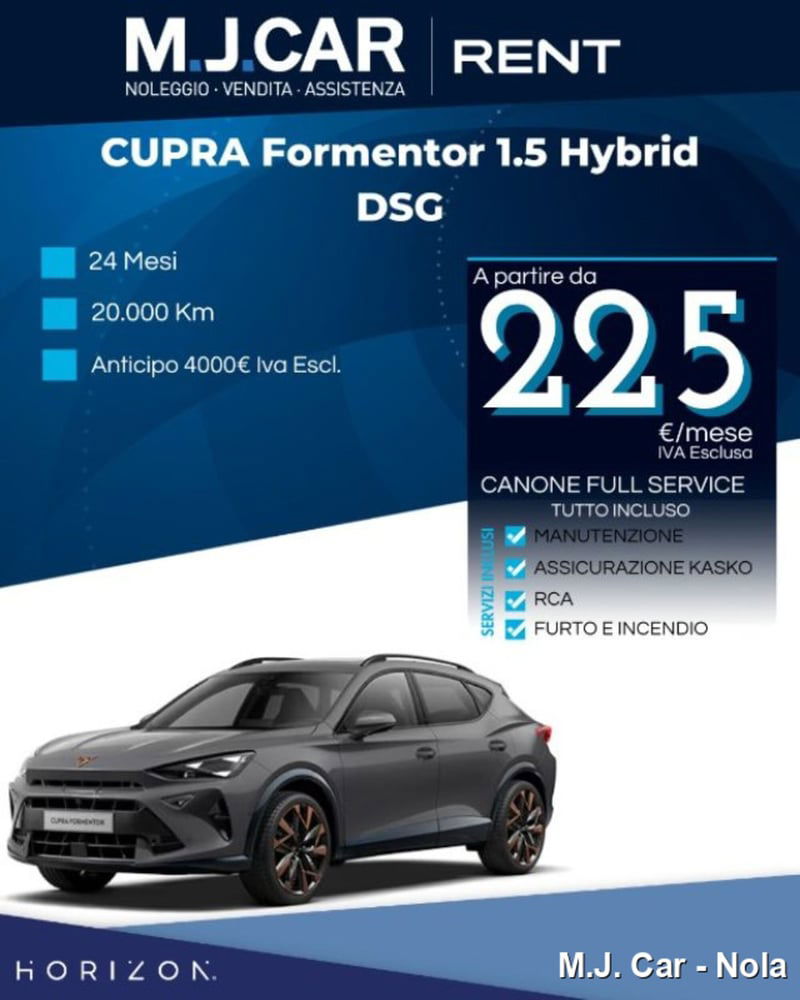 Cupra Formentor 1.5 hybrid 150cv dsg