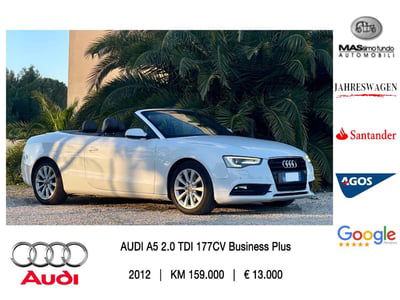 Audi A5 Cabrio 2.0 TDI 177 CV Advanced usata