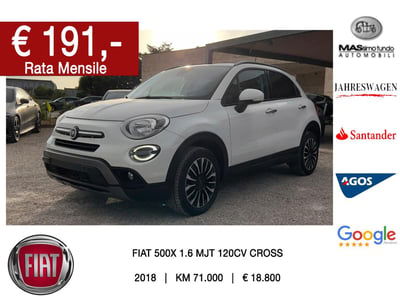 Fiat 500X 1.6 MultiJet 120 CV Cross usata