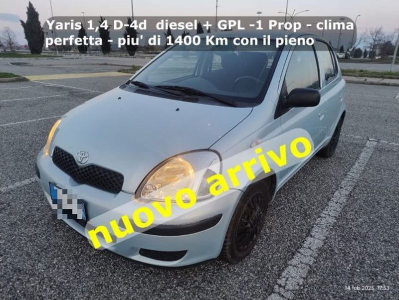 Toyota Yaris D-4D cat 5 porte Blue