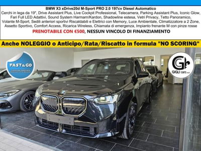 BMW X3 xdrive20d MSport Pro auto nuova