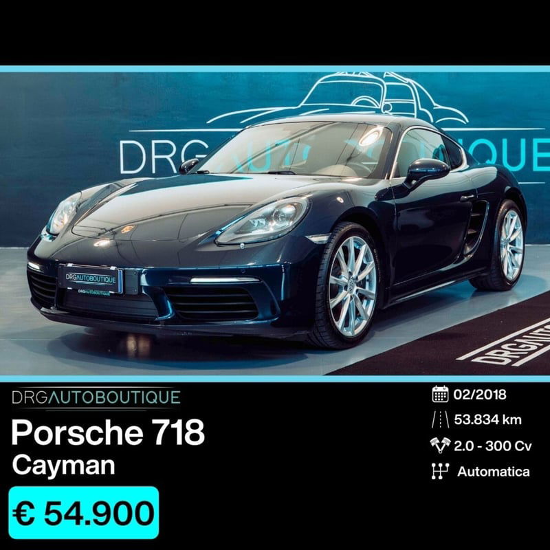 Porsche 718 Cayman  Cayman 2.0 300cv