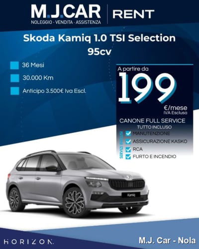 Skoda Kamiq 1.0 tsi Selection 95cv