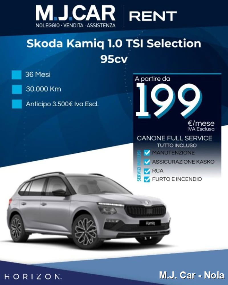 Skoda Kamiq 1.0 tsi Selection 95cv