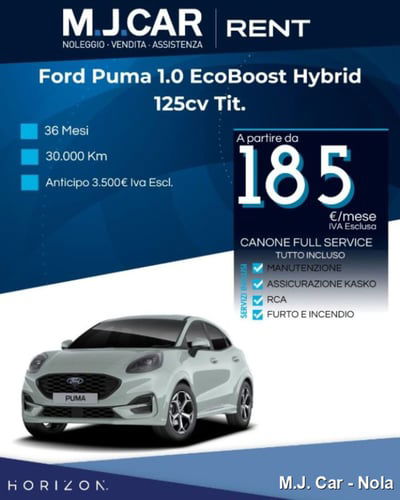 Ford Puma 1.0 EcoBoost Hybrid 125 CV S&S aut. Titanium Design