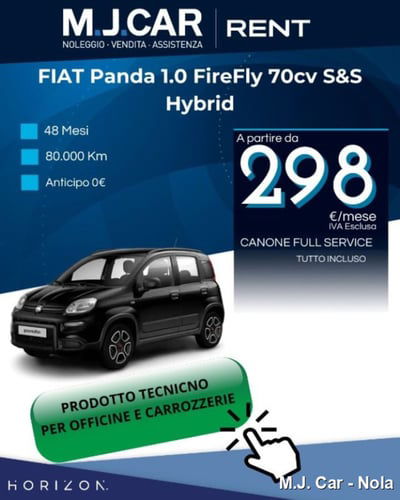 Fiat Panda 1.0 firefly hybrid s&s 70cv 5p.ti nuova